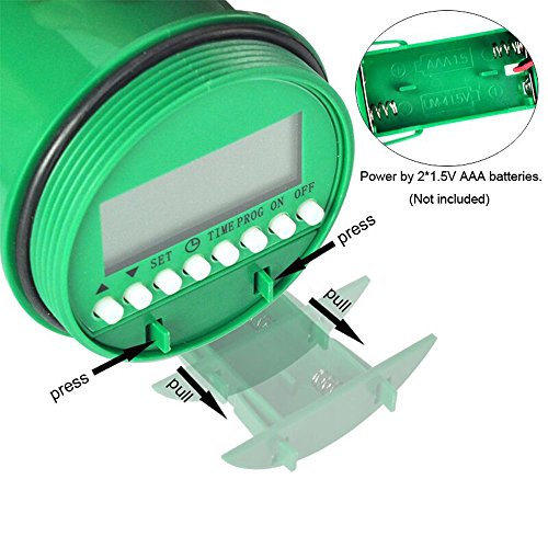 25m DIY Automatik Micro Drip Bewässerung Kit mit automatischen Timer,Pathonor 82 FT Bewässerung Tubing,30 Dropper & Fixed Stem, 29 Tea Joints,Garten Gewächshaus Bewässerung Spray Self Watering Kits für Garten Landschaft Flower Bed Terrasse Pflanzen - 6