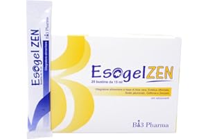 BI3 PHARMA ESOGEL Zen - Reflusso laringo faringeo reflusso gastroesofageo - Integratore Alimentare a Base di Zenzero Acido ialuronico e Aloe Vera per Bruciore di Stomaco e reflusso - 20 bustine