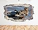 Price comparison product image L048 Ducks Birds Animals Ponds Kitchen Kids Wall Decal Poster 3D Art Stickers Vinyl Room(Large (90x52cm))