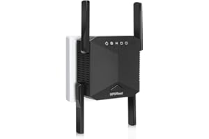 ZOEYZOEY WLAN Verstärker 1200Mbit/s WiFi Repeater,Dualband 5GHz & 2.4GHz WLAN Repeater mit WPS,WiFi Internet Verstärker Kompatibel Allen WLAN Geräten,WiFi Range Extender Mit LAN/WAN Port