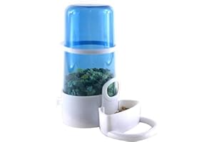 GEMINI_MALLL Gemini_mall Distributeur automatique de nourriture pour hamsters pour petits animaux, cochon d'Inde, rat, lapin, nain, gerbille, chinchilla Bleu