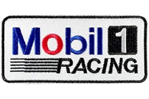SIGITASTRADING Mobil 1 Sports Racing Motorcycle F-1 Moto GP Aufnäher Besticktes Patch zum Aufbügeln Applique