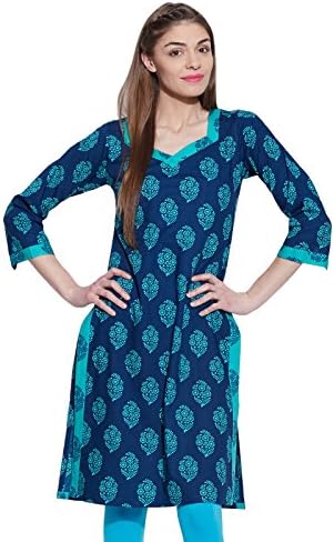 Women Cotton Indian Kurti Tunic Top Long Ethnic Blouse Kurta Gift for Her