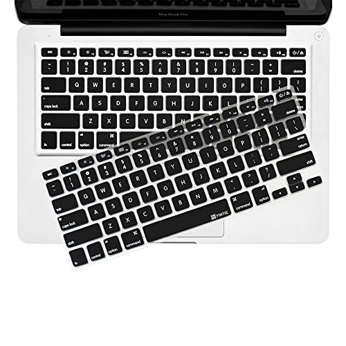 Fintie 3 in 1 MacBook Air 13 Soft Touch Hartschale Schutzhülle Snap On Case + 2 Tastatur Silikon Schutz (Schwarz and Clear) für Apple MacBook Air 13.3″ (A1466 / A1369) , Roségold - 6