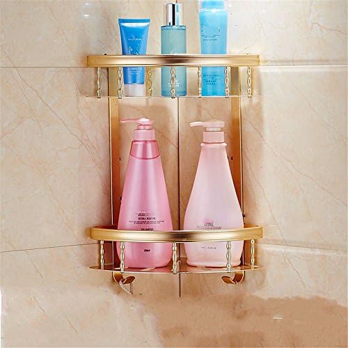 QINLEI European space aluminum triangle basket corner frame black double bathroom hardware hanger bathroom fixtures,B