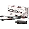 Remington Plancha de Pelo Curl & Straight Confidence, Placas en Espiral, 2 en 1 Alisa y Riza, Óptimo para Ondas, Cerámica, 5 