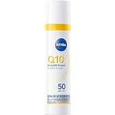 NIVEA SPF50 Q10 Anti Wrinkle Day Face Care Cream 40ml, Moisturizing, Makeup Base, All Skin Shades