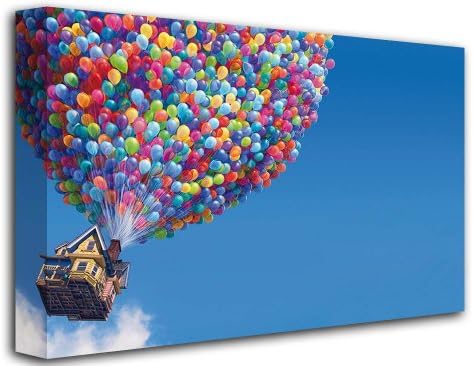 Pixars Up (2) Movie Film Motion Picture, Size: 16" x 12" (40cm x 30 cm Approx), Canvas Art Picture Print, (FRAMED CANVAS)