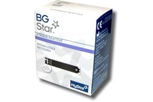 Sanofi Bgstar Mystar 25 Strisce Reattive per il Controllo della Glicemia,