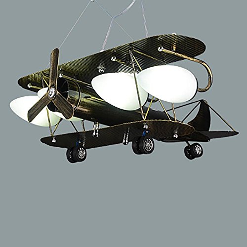 Preisvergleich Produktbild Flugzeug Kronleuchter, Kinderzimmer Cartoon LED Deckenleuchte, Kinderzimmer Schlafzimmer Lichter, Jungen Zimmer Licht Cartoon Ideen , c