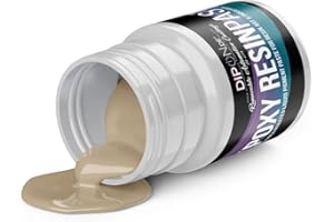 DIPON Pasta de Color Profesional Epoxi, Marfil Claro, RAL 1015, Altamente Pigmentada para Resina Epoxi y Poliuretano