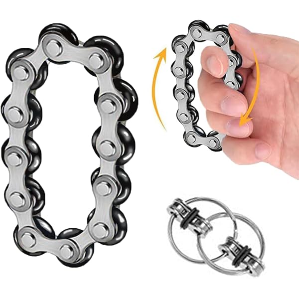 2 Pcs Stress Relief Toys ADHD Tools Infinite Flip Chain Stress Toy Flippy Chain Game Set for Kids ADHD ADD, Autism, Adults and Teenagers 2 Pcs Stress Relief Toys ADHD Tools Infinite Flip Chain Stress Toy Flippy Chain Game Set for Kids ADHD ADD, Autism, Adults and Teenagers