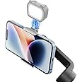 OM Fill Light for DJI OSMO Mobile 6/OM 5/OM SE/OM4 SE/Insta360 Flow, with Three Light Modes and Adjustable Brightness, Magnetic Fill Light Compatible with for DJI Osmo Gimbal Stabilizer Accessories
