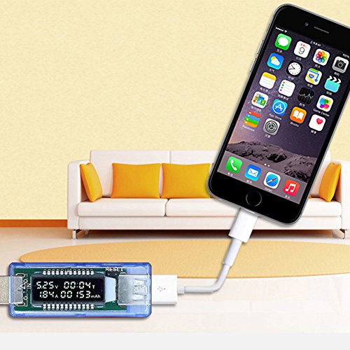 Demiawaking USB Ladegerät Kapazität Strom Spannung Detektor Meter Batterietester - 2