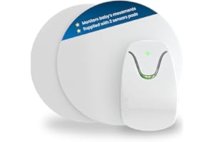 Babysense HD Video Camera & Baby Monitor with Real-Time No Breathing Alerts, Breathing Irregularity Notifications, Medically Certified, 2-in-1 Contact-Free Monitor, Full Bed Coverage by 2 Sensor Pads