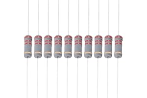 YOKIVE 50 PCS Carbon Film Résistances, 2W 2.2K Ohm 5% Tolérances Résistance, Bonne pour Bricolage Électronique Projets (4 Couleur Bande, 2.46x0.19")