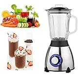 Batidora 550W electrica jarra cristal 1.5L 2 velocidades desmontable SL-TB500