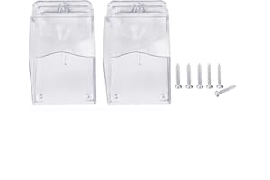 Dingfeiyu 2Pcs Cubierta impermeable transparente para timbre de puerta inalámbrico, Estuche de protección de control de acceso para controlador de teclado compatible lluvia nieve invierno (2 stuck)