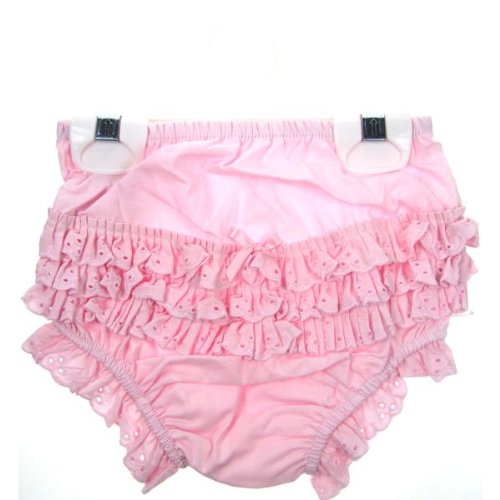 Lovely Pink Cotton Frill Back Knickers by Soft Touch - Pink - 0-6 Months
