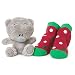 Tiny Tatty Teddy Me To You My First Christmas Socks and Soft Toy Sits (4-inch)