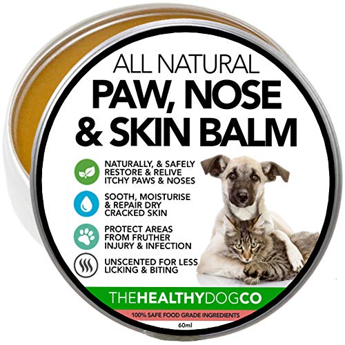 The Healthy Dog Co Bálsamo Calmante Natural para Patas, Nariz y Piel de Perros y Gatos | Crema Hidratante para Reparar la Piel Seca y Agrietada | para la Piel y Las Almohadillas de Las Mascotas