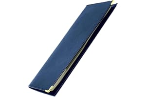 LIVAN - L702 - Porte chéquier Longue - Porte Cartes - Cuir - Format Classique - Homme Femme - 23,5 x 10 cm (Z Bleu foncé)