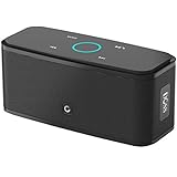 DOSS SoundBox Bluetooth Speaker,Wireless Bluetooth 4.0 Touch Speakers with 12W HD Sound and Bold Bass, Handsfree, 12H playtime for Echo Dot, iPhone, iPad, Samsung, tablet, Gift ideas[black]