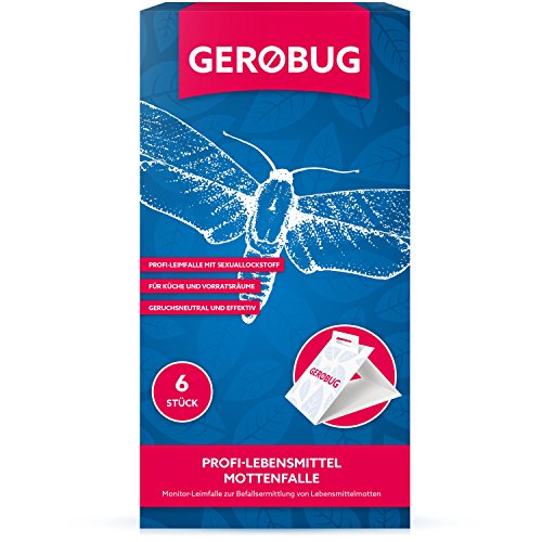 Preisvergleich Produktbild Gerobug Lebensmittelmotten-Falle 6 Stück + Gratis E-Book + Persönliche Betreuung durch Schädlingsprofi