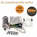 Produktbild Doris Direct CNC Spindle 500W Air Cooled 0.5kw Milling Motor and Spindle Speed Power Converter and 52mm Clamp and 13pcs ER11 Collet for DIY Engraving
