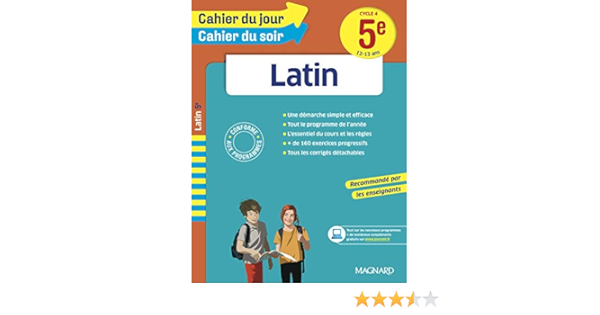 Amazon Fr Cahier Du Jour Cahier Du Soir Latin 5e Lambert Annie Beguin Patrick Fuggetta Helene Livres