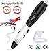 Produktbild 3D Stift Set, Lovebay 3D Pen mit LCD-Bildschirm + 2 X 1,75 mm PLA Filament Blau Gelb - insgesamt 6M, DIY Geschenk für Kinder Anfänger Erwachsene Zeichnung, kompatibel mit 1,75 mm ABS/PLA Material