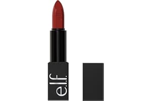 e.l.f. O Face Satin Lipstick, reichhaltig pigmentierter, nährender & langanhaltender cremiger Lippenstift, mit Jojoba, vegan & tierversuchsfrei, Do Not Disturb
