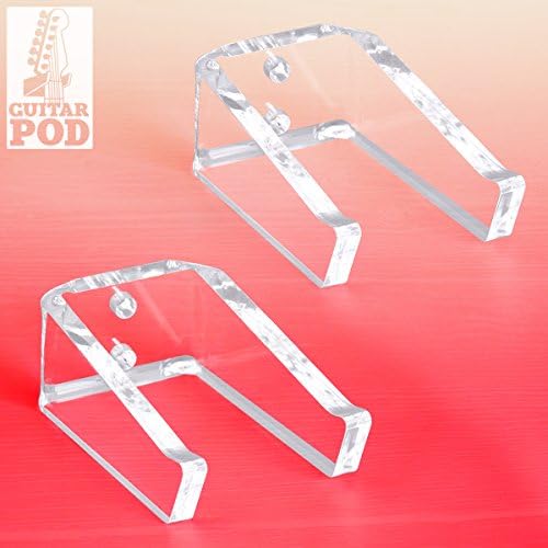 Wandkings GUITARPOD, double set, wall mounts for guitars - acoustic guitars, electric guitars, bass guitars, classical guitars &amp; more