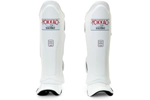 YOKKAO Matrix Shin Guards: Premium Microfiber Leather for Maximum Protection and Mobility - Best Shin Guards for Muay Thai, MMA, and Kickboxing