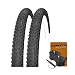 Produktbild Set: 2 x Schwalbe Table Top Performance MTB Reifen 57-559/26x2.25 + Conti SCHLÄUCHE Rennradventil