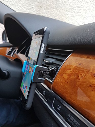 BrainWizzÂ® 360 Air Vent - Porta cellulare, supporto da auto universale del supporto griglia di ventilazione / Ventilazione iPhone 5S / 6S iPhone / iPhone 6 / 6S PiÃ¹ iPhone / iPhone 6 Plus / S4 e S5 Samsung Galaxy e S6 / HTC uno / Sony Xperia / Nokia / Huawei / Acer / Google Nexus / Nexus 6 / LG / Xiaomi