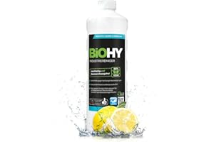 ‎BIOHY BiOHY Industriereiniger (1l Flasche) | nicht schäumender Werkstattreiniger | Schmutzbrecher gegen Fette & Öle | ideal für Metall, Kunststoff, Glas, Werkzeuge | für wasserfeste Oberflächen