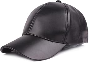 YXYP Herren Baseball Cap Schwarz Schwarz 58