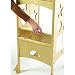 Guidecraft Folding Kitchen Helper Step-Stool, Natural
