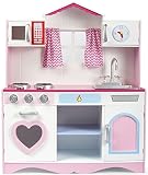 Leomark Pink Play Große HolzKÜCHE Fur Kinder 82x30x101 KinderKÜCHE SpielKÜCHE Zubehör Kitchen KinderspielKÜCHE Spielzeug KÜCHE Aus Holz - 2