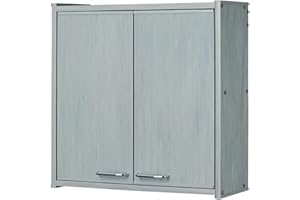 Negrari Pensile in PVC F760PRAM in resina PVC, Fornito in kit di montaggio, Interni/Esterni, 59x21x59 cm, Rovere