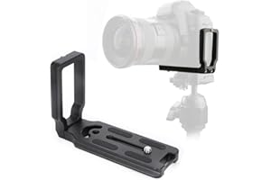 Yunir Placa de liberación rápida, Soporte de aleación de Aluminio QR en Forma de L para Canon EOS 5D Mark II Mark III 750D 760D 700D 650D 550D 450D RRS
