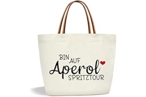 TOOZEN Canvas Tragetasche für Frauen, Geschenk Damen Shopper Bag, Einkaufstasche Baumwolltasche, Lustig Geschenktasche zum Geburtstag Gartenparty Mädelsabend JGA Junggesellenabschied für Kollegin Freundin