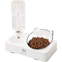 Ciotole Acciaio Inox Ciotola Rialzata Per Gatti WANDGU - 3 Con Supporto Legno Regolabile, Design Ergonomico Anti-Vomito Per Gatti E Cani Piccoli Ciotole Acciaio Inox Animali