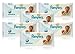 6x Pampers SENSITIVE BABY WIPES Handy Travel Size Convenience 12 WIPES PER PACK
