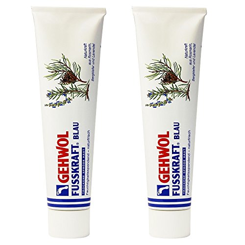 GEHWOL Fusskraft Blau, Trockene Spröde Haut, Fußcreme, 2x 125 ml