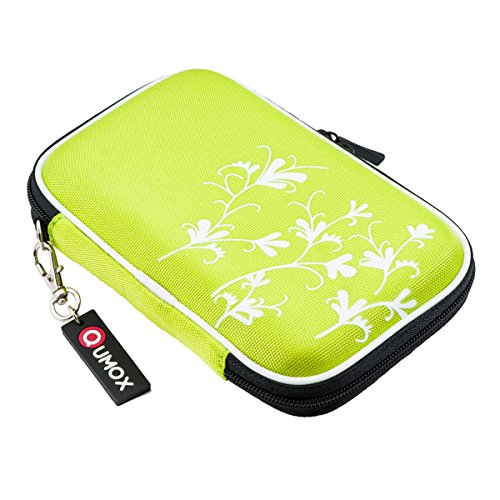 QUMOX 2,5" extern HDD Gehäuse / Tasche für tragbare Festplatte Grün