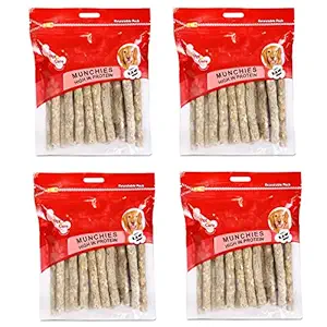 Pet en Care Munchy Sticks Natural Flavour (25x1 Pieces) Export Quality (Set of 4)