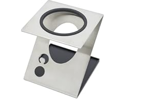 Levivo Flaschenhalter/Abtropfhalter für Wassersprudler Flaschen Glas, Edelstahl, ABS-Kunststoff, Silber, medium