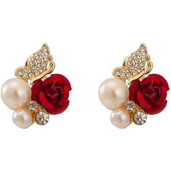 N-brand PULABO Orecchini di alta qualità alla moda Double Heart Love ipoallergenici da donna eleganti
